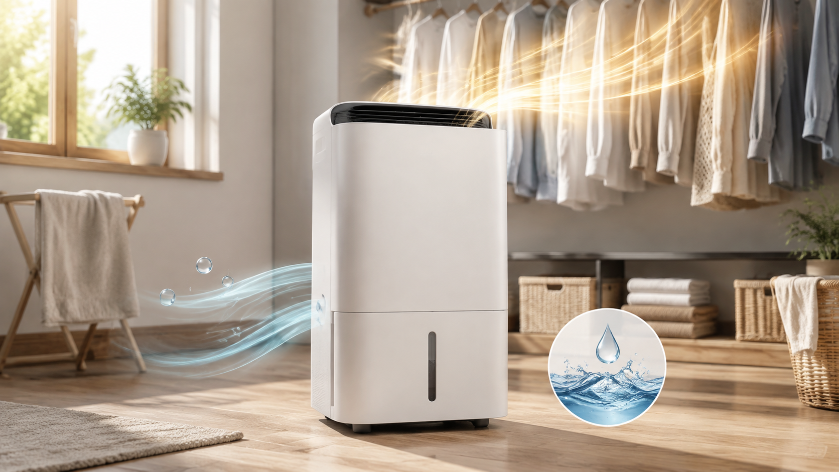 衣類乾燥除湿機の使用イメージ