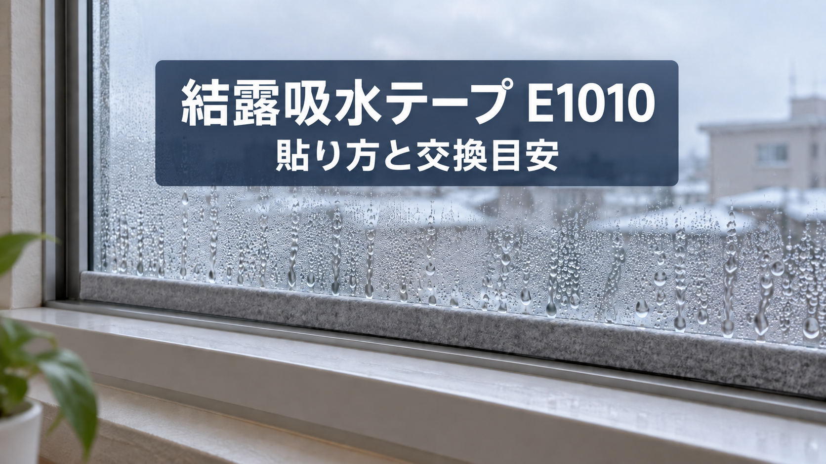 結露吸水テープ E1010 貼り方と交換目安